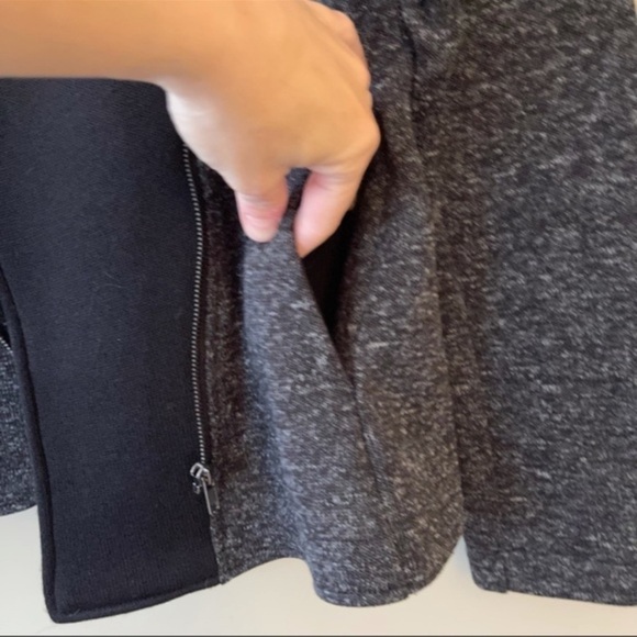 Fabletics Calypso asymmetrical grey moto jacket womens size XS - Picture 15 of 15